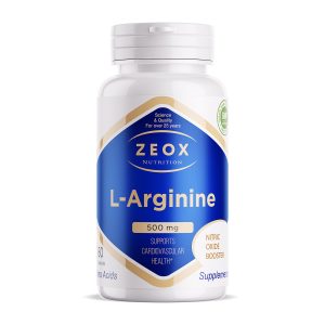 L-Arginine 1000 mg High Absorption, ZEOX Nutrition 60 Capsules